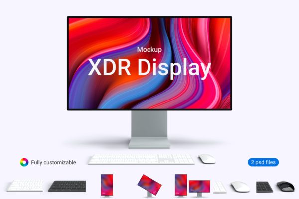 Apple Pro XDR显示器样机 Apple Pro XDR Display Mockup