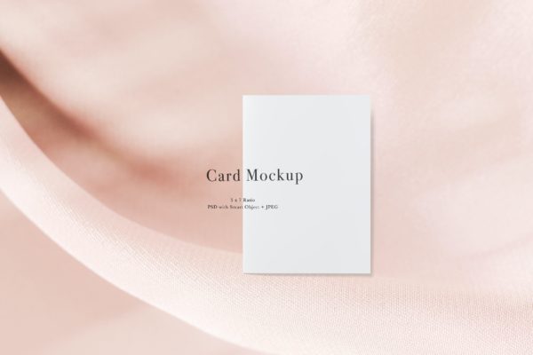 邀请卡&卡片设计样机模板#788 Card Mockup #788