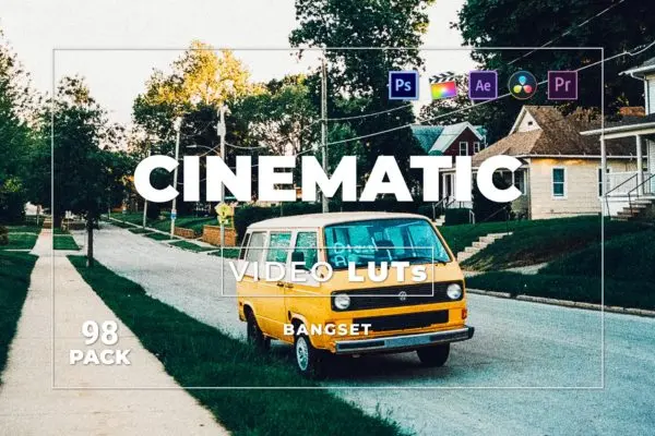 大片电影后期滤镜LUT调色预设包v98 Bangset Cinematic Pack 98 Video LUTs