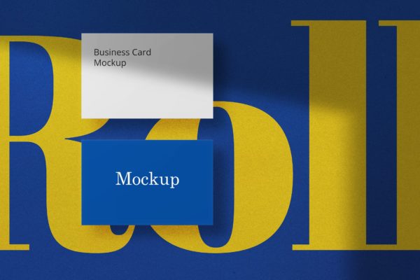 企业名片品牌VI样机 Business Card Mockup