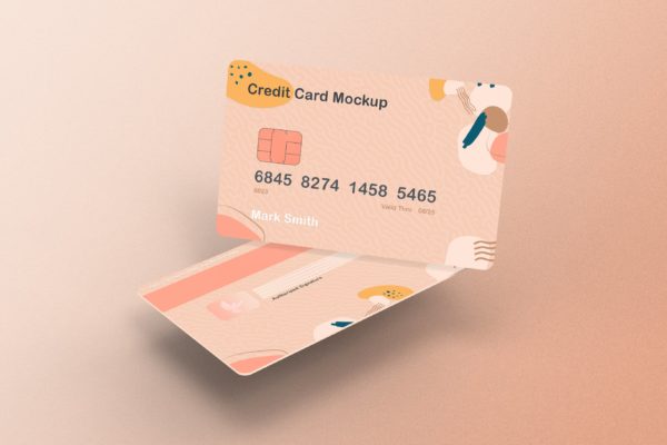 储蓄卡/信用卡设计样机模板v10 Credit Card Mockup