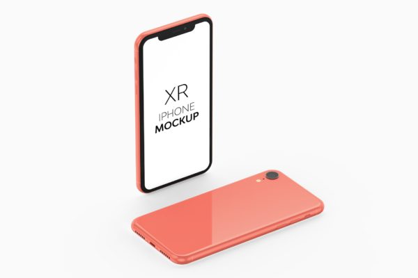 苹果iPhone XR手机样机v2 iPhone XR Mockup