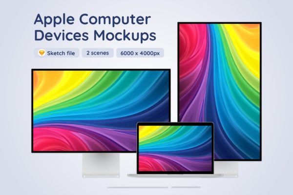 Apple MacBook Pro和 Apple Pro XDR显示器样机 Apple MacBook Pro and Apple Pro XDR Display