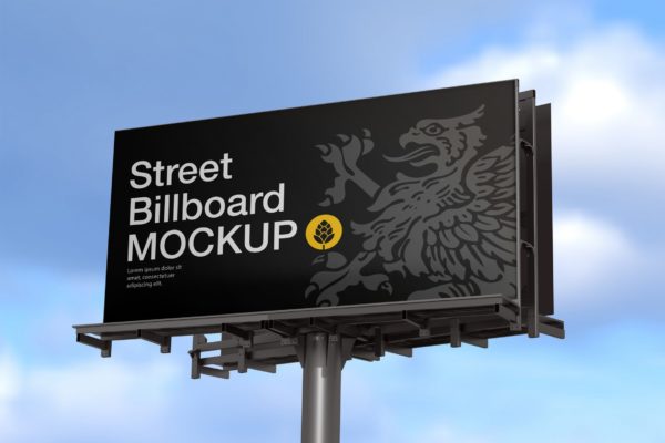 城市巨型广告牌样机 Billboard Mockup