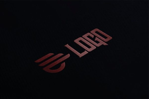 豪华质感纹理标志Logo样机 luxury texture logo mock up