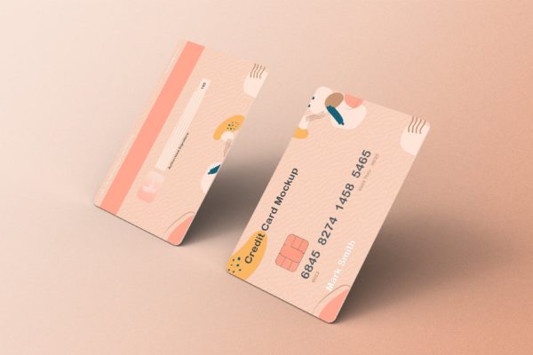 储蓄卡/信用卡设计样机模板v7 Credit Card Mockup