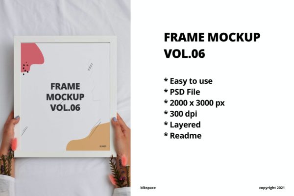 作品展示框架样机v6 Frame Mockup Vol.06