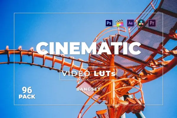 大片电影后期滤镜LUT调色预设包v96 Bangset Cinematic Pack 96 Video LUTs