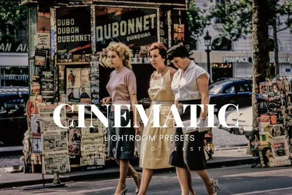 文艺电影效果Lightroom滤镜预设 Cinematic Lightroom Presets Dekstop and Mobile