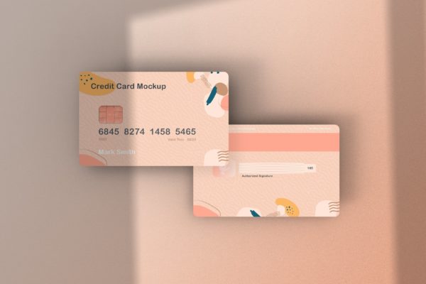 储蓄卡/信用卡设计样机模板v15 Credit Card Mockup