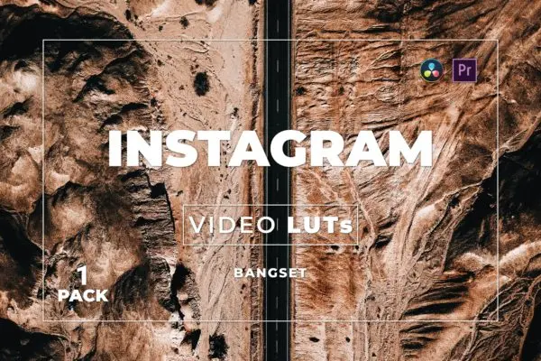Instagram风照片视频后期调色LUT预设包v1 Bangset Instagram Pack 1 Video LUTs