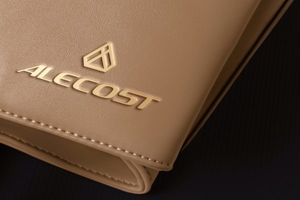 皮革金箔印章标志Logo样机 Leather Gold Foil Stamp Logo Mockup