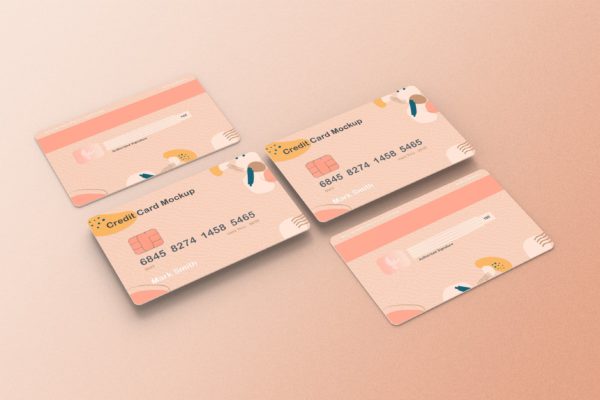储蓄卡/信用卡设计样机模板v9 Credit Card Mockup