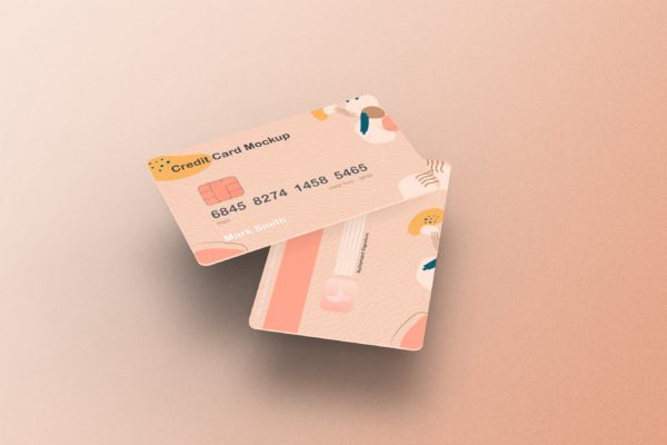 储蓄卡/信用卡设计样机模板v3 Credit Card Mockup