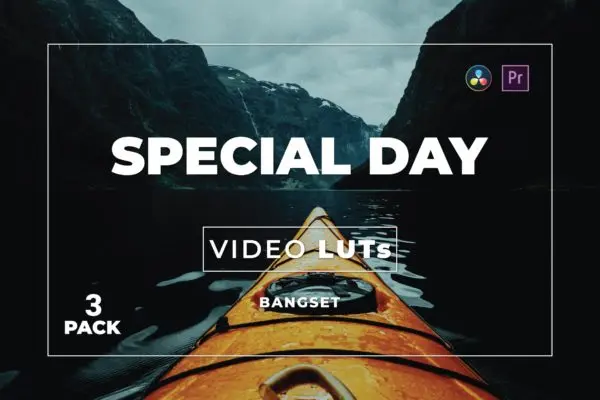 旅行度假照片视频后期调色LUT预设包v3 Bangset Special Day Pack 3 Video LUTs