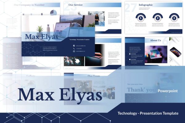 App应用开发和技术PPT幻灯片模板素材 Apps and Technology Powerpoint Template