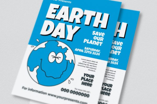 地球日传单设计模板 Earth Day Flyer