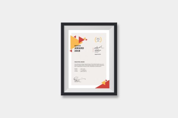 产品认证/产品授权证书设计模板素材 Certificate