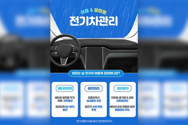 新能源汽车安全使用事项海报设计韩国素材[psd]