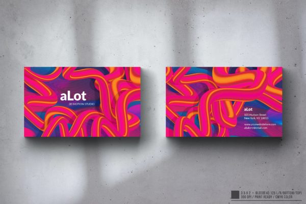 创意抽象派企业名片设计模板v1 Creative Multipurpose Business Card Design