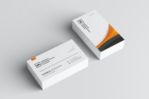UI/UX设计外包公司名片模板 Business Card