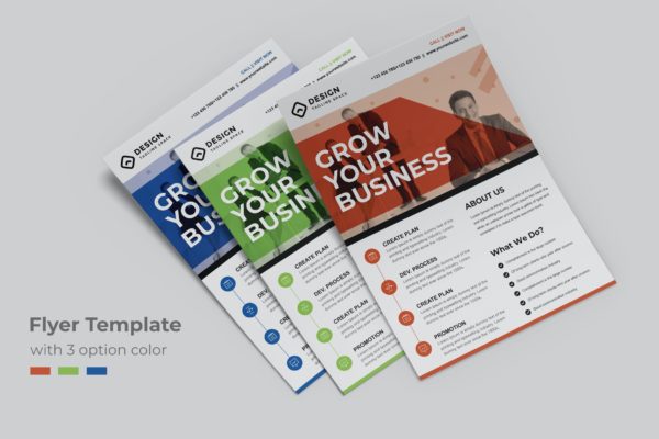 业务增长宣传单设计模板 Grow Business Flyer