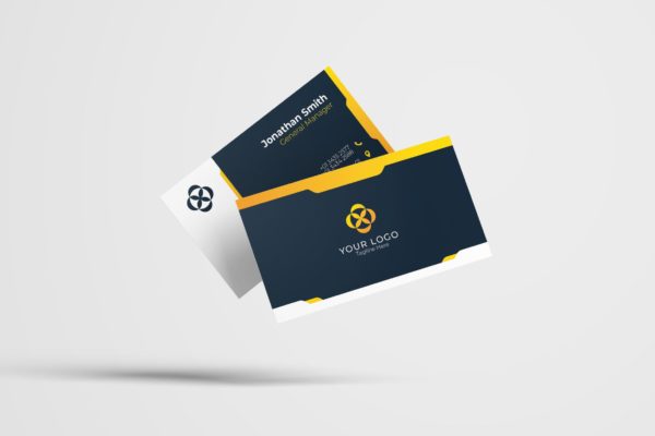 企业高管个人名片模板v82 Business Card Template.v82