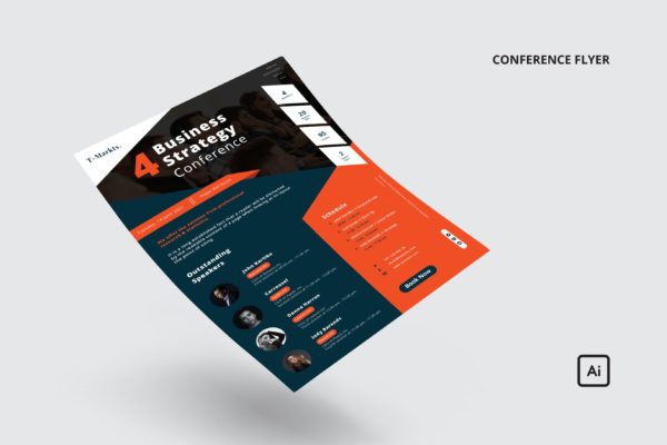 商业会议海报素材 Conference Flyer