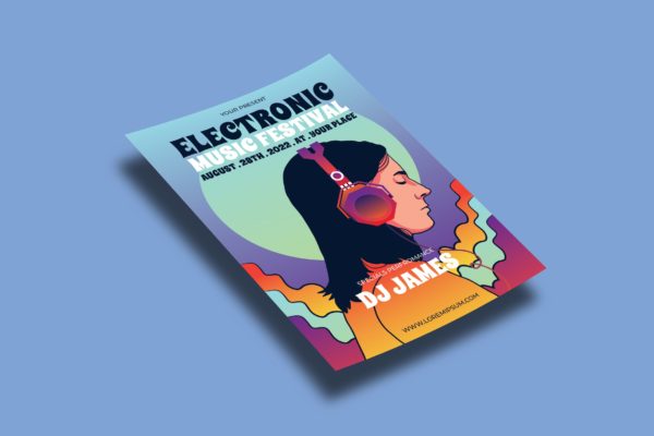 EDM电子舞曲节传单设计 EDM Festival – Flyers Template