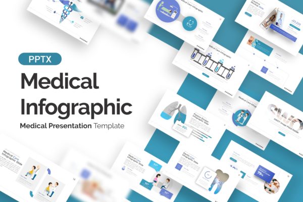 医疗信息图表演示文稿PPT模板 Medical Infographic Presentation Template