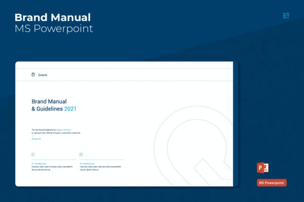 企业品牌手册PPT模板 Brand Manual Powerpoint