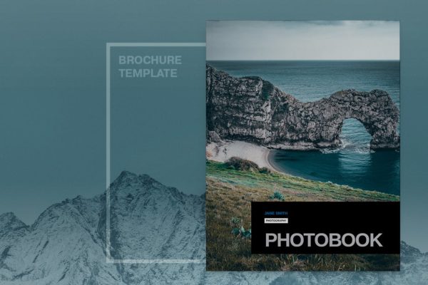 极简主义照相簿画册设计模板 Minimal Photobook Brochure Template