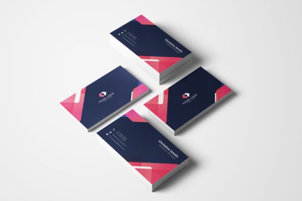 科技公司总经理名片设计模板v81 Business Card Template.v81