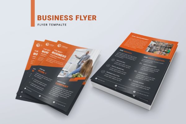 业务分析师海报传单设计模板 Business Analyst Flyer Design Template