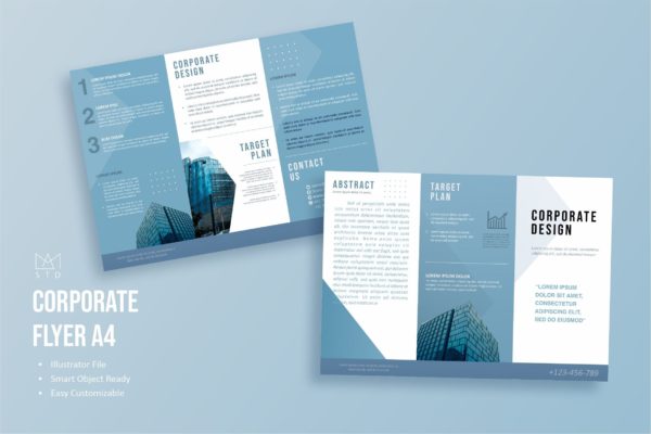 公司宣传海报模板下载 Corporate Flyer