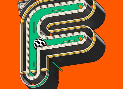 36 days of type：Tenski立体感字母设计