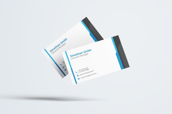 广告媒体公司经理名片设计模板v76 Business Card Template.v76