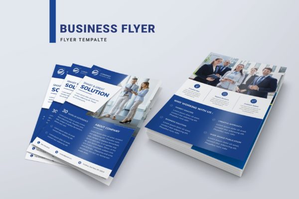商业解决方案海报传单设计模板v2 Business Solution Flyer Template