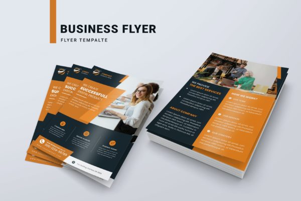 商业营销解决方案海报传单模板 Business Marketing Solution Flyer Template