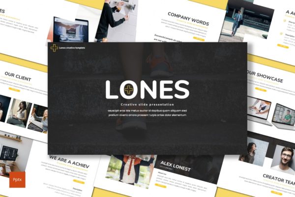 公司/企业介绍Powerpoint模板下载 Lones – Business Powerpoint Template