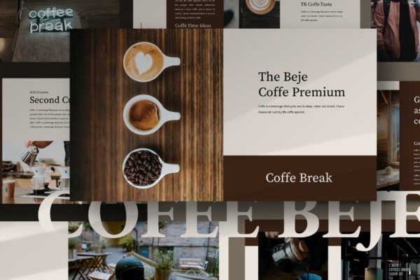 咖啡文化PPT设计模板 Beje Coffee Powerpoint Template