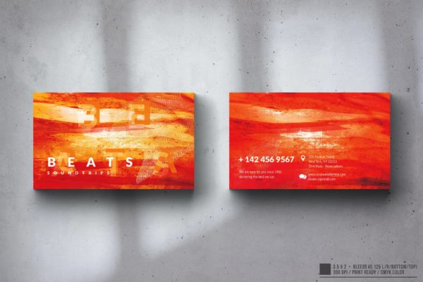 创意抽象派企业名片设计模板v4 Creative Multipurpose Business Card Design
