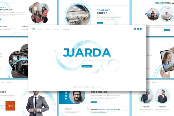 企业年度报告PowerPoint演示文稿模板 Juarda – Business Powerpoint Template