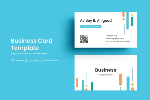 创意产品经理名片设计模板 VDN Business Card v3.4