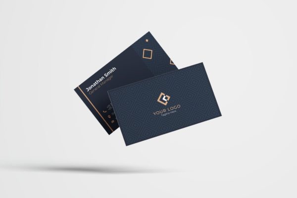 企业公司总经理名片设计模板v85 Business Card Template.v85