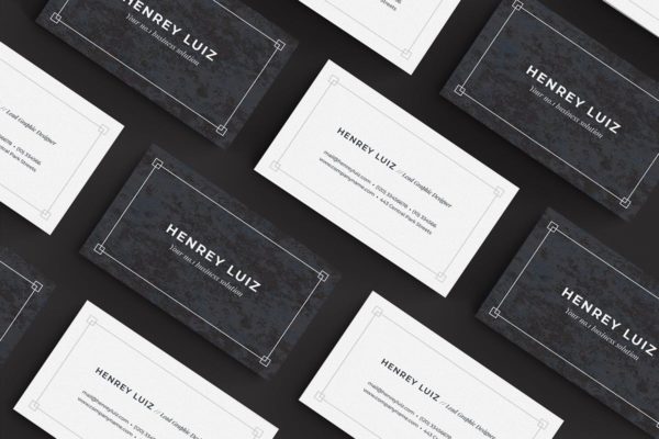 经典优雅风格企业名片设计模板 Business Card