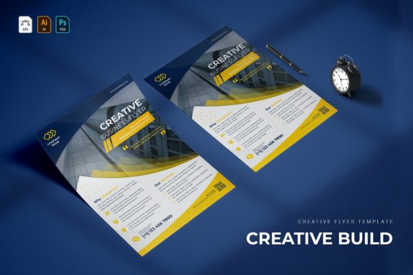 创意商业宣传单模板 Creative Build Business | Flyer