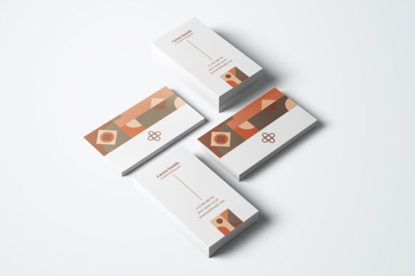 创意几何图形名片设计模板v71 Business Card Template.v71