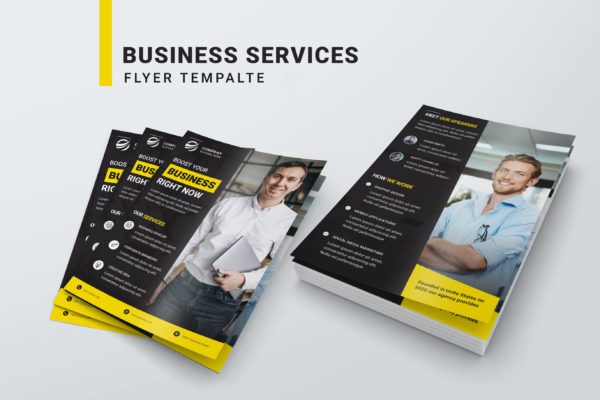 商业服务海报传单设计模板v3 Business Services Flyer Template