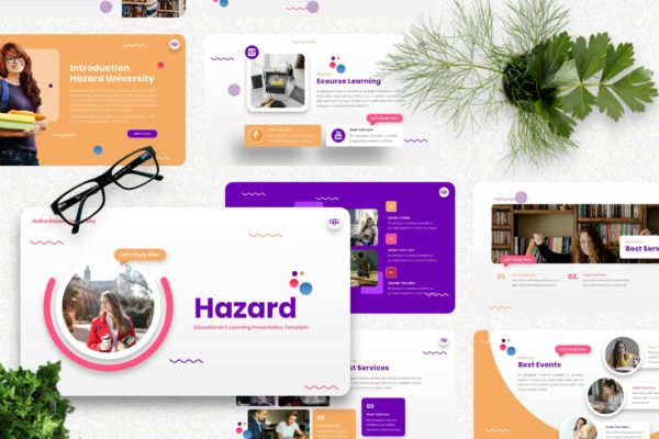 大学教育Powerpoint模板 Hazard – University Powerpoint Template